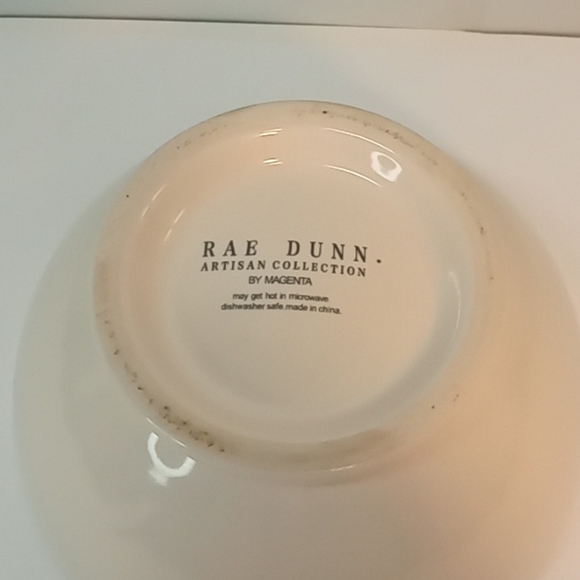 5 1/2" Rae Dunn YUM bowl with pink interior. No flaws. - Picture 5 of 7